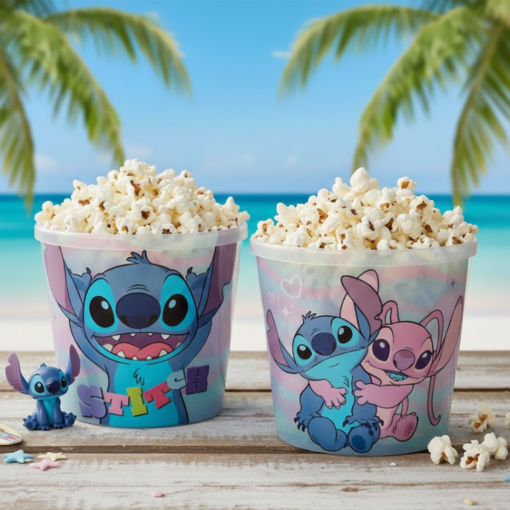 Balde de Pipoca Disney Stitch 2,1 Litros Plasutil