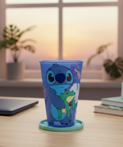 Copo Disney Stitch 350ml Plástico Plasutil