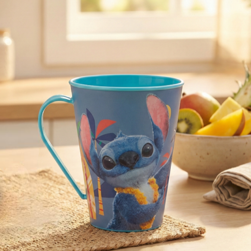Caneca Infantil Stitch 360ml Plasútil