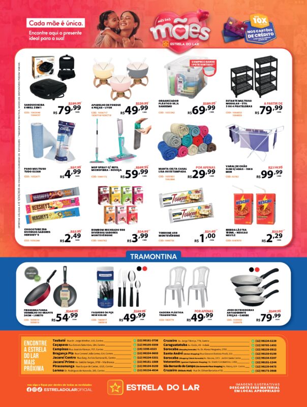 dia das maes estrela do lar