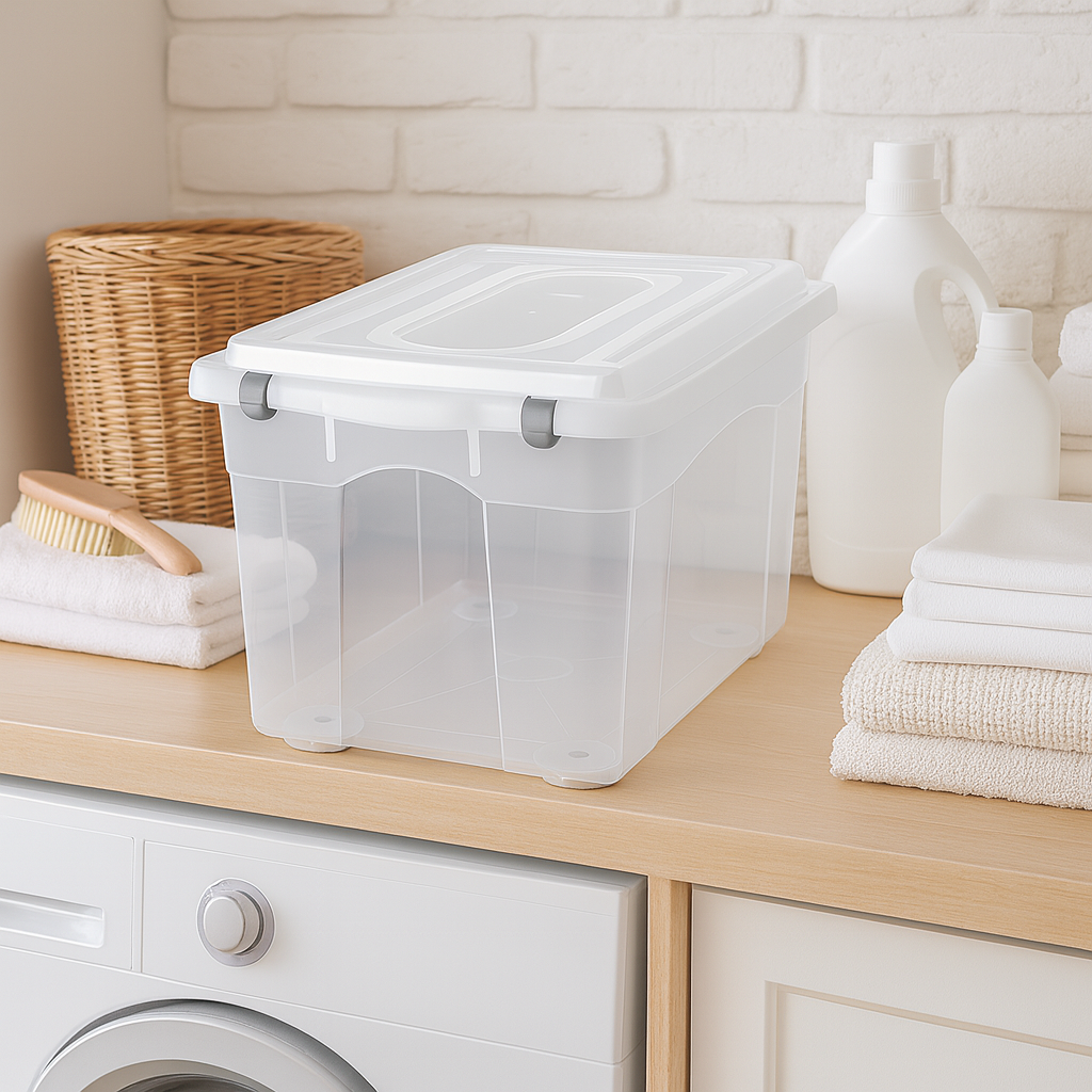 armazenamento recipiente caixote Caixa Multiuso Organizadora Transparente