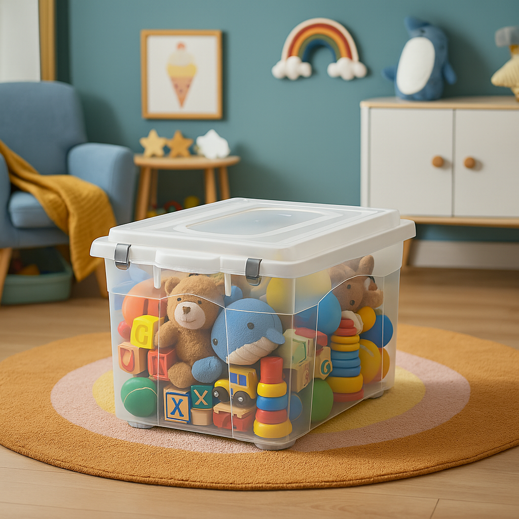 armazenamento recipiente caixote Caixa Multiuso Organizadora Transparente