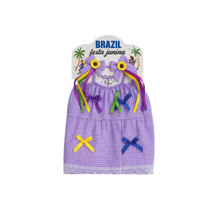 KIT JUNINO 3 PCS ROXO