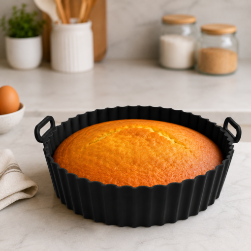 Forma de Silicone para Air Fryer Redonda 19cm