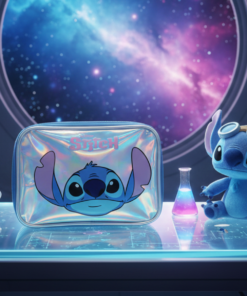 Estojo Box Stitch Disney Prata para Material Escolar