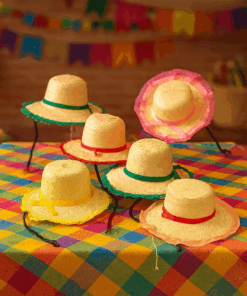 Chapéu de Palha com Renda Adulto Festa Junina Bella Festa