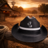 Chapéu de cowboy masculino clássico country rodeio