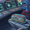 Estojo Stitch Azul Disney Escolar Infantil