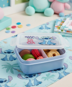 Marmita Stitch Prática com Trava Resistente 850ml