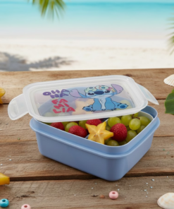 Marmita Stitch Prática com Trava Resistente 850ml