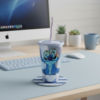 Copo Stitch 500ml com Canudo Resistente Plasutil