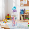 Garrafa Plástica Stitch 600ml Abre Fácil com Adesivos Plasutil