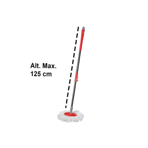 Mop 360 Slim Com Centrifuga Giratória de Metal Com Refil Belakaza