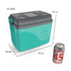 Caixa Térmica Cooler Com Alça 30 Litros Grande 45 Latas Unitermi