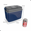 Caixa Térmica Cooler Com Alça 30 Litros Grande 45 Latas Unitermi