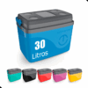 Caixa Térmica Cooler Com Alça 30 Litros Grande 45 Latas Unitermi