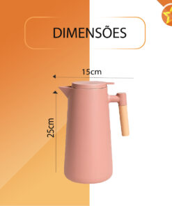 Garrafa térmica 1L cabo madeira Belakaza