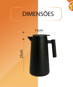 Garrafa térmica 1L cabo madeira Belakaza