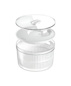 CONJUNTO SECADOR E ORGANIZADOR CLEAR FRESH 5,5L NATURAL