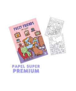 Livro para colorir infantil Fuzzy e Comfy Ciranda Cultural