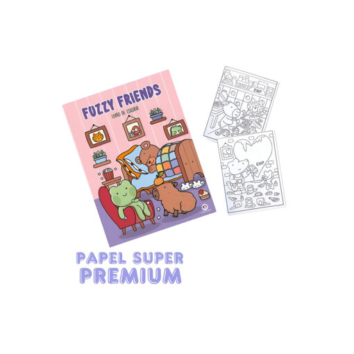Fuzzy Friends - Livro/Kit para Colorir Culturama