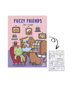 Livro para colorir infantil Fuzzy e Comfy Ciranda Cultural