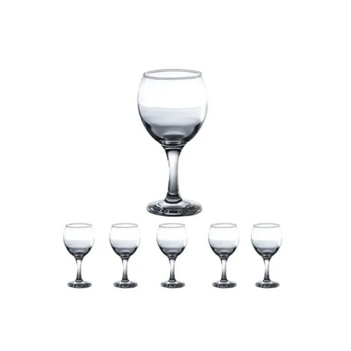 Conjunto Jogo 6 Taças de Vidro 260ml Nadir