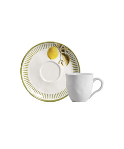 Conjunto Xicara com pires Chá Lemon 170ml Porto Brasil