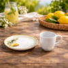 Conjunto Xicara com Pires 120ml Café Lemon Porto Brasil para Servir Café