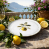Prato Raso Bio Lemon Porto Brasil em Cerâmica Decorado