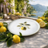 Prato Raso Bio Lemon Porto Brasil em Cerâmica Decorado
