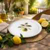 Prato Raso Bio Lemon Porto Brasil em Cerâmica Decorado