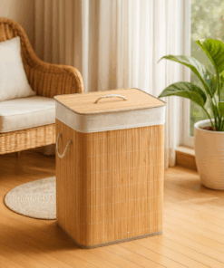 Cesto de Bambu amarelo