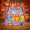 Livro para Colorir Infantil Cultural Cozy Circus e Comfy Dinosaurs