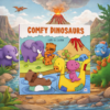 Livro para Colorir Infantil Cultural Cozy Circus e Comfy Dinosaurs