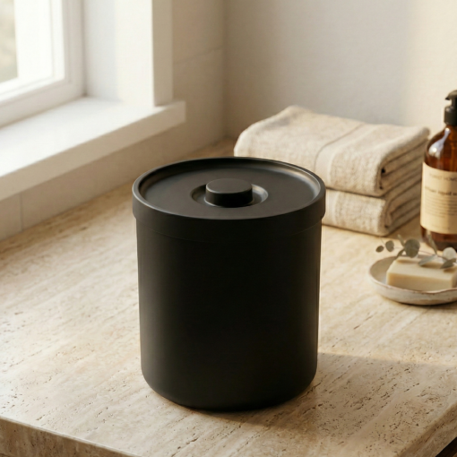 Lixeira compacta com tampa 6L OU