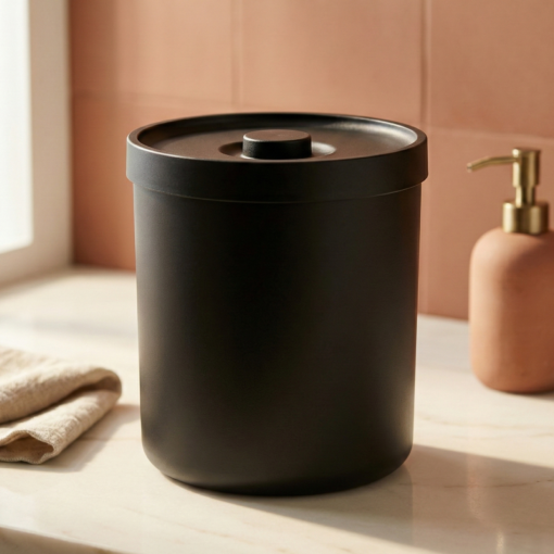 Lixeira compacta com tampa 6L OU