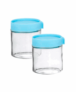 REF: 1989 Conjunto Potes de Vidro Empilhável 5 Peças