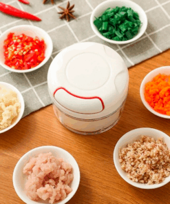 Mini Processador Manual Lâminas 200ml Feito em SIlicone Belakaza