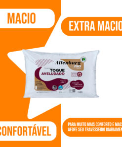 TRAVESSEIRO TOQUE AVELUDADO 100 ANOS 48CM X 68CM ALTENBURG