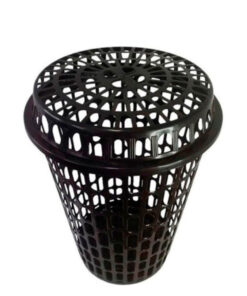 CESTO TELADO 60 LTS PRETO - PRIMEIRA MOAGEM ARQPLAST