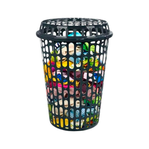 Cesto de Roupas Telado 60L Com Tampa Arqplast