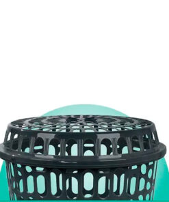 CESTO TELADO 60 LTS PRETO - PRIMEIRA MOAGEM ARQPLAST