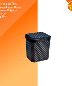 LIXEIRA DE PIA RATTAN C TPA PR