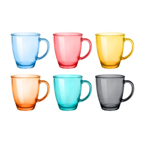 JG CANECAS C/6 COLORIDAS 360ML