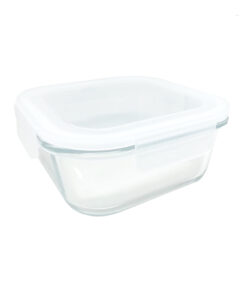 POTE DE VIDRO QUADRADO 800 ML