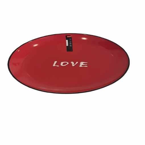 PRATO SOBREMESA CERAMICA SAGE VERMELHO 20CM