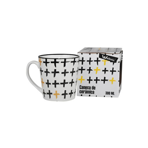 Caneca Cerâmica 300 ml Up