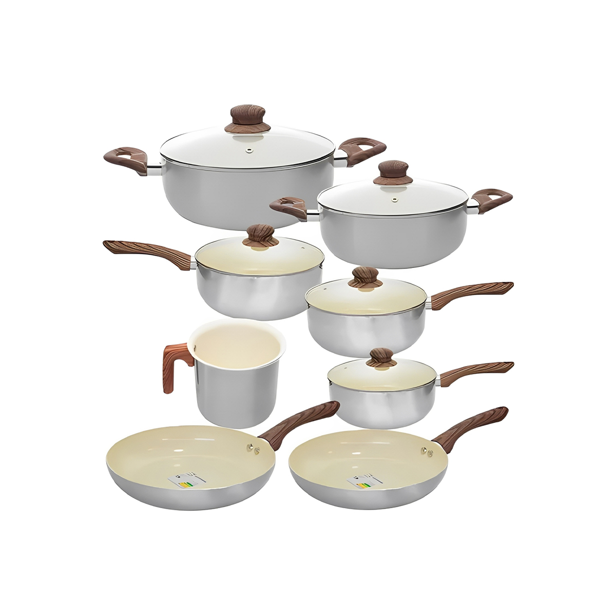 JG PANELAS 8 PCS NEW YORK -2.5MM-INDUCAO -AL080 Prata