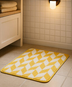 TAPETE GEOMETRICO POLIESTER 60 cm X 40 cm X 1 cm